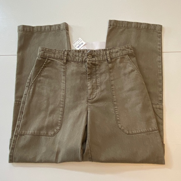 Young Fabulous & Broke NWT High Rise Cargo Pants Khaki Sz Medium - Picture 4 of 14
